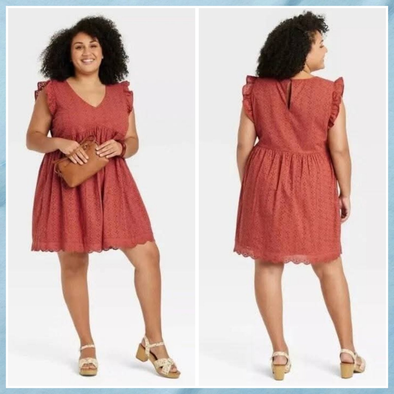 Sublime robe en broderie anglaise  avec doublure et d'une couleur très unique 🔥🔥🔥🔥