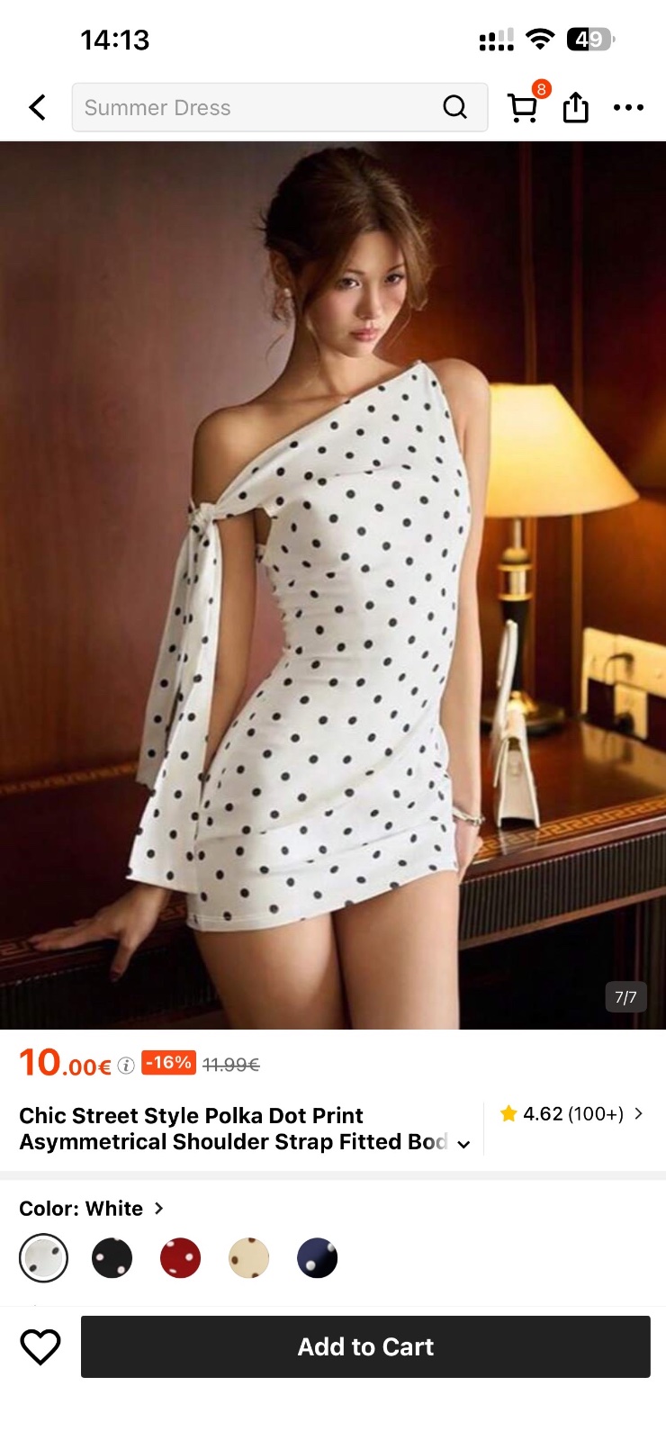 Robe polka dot