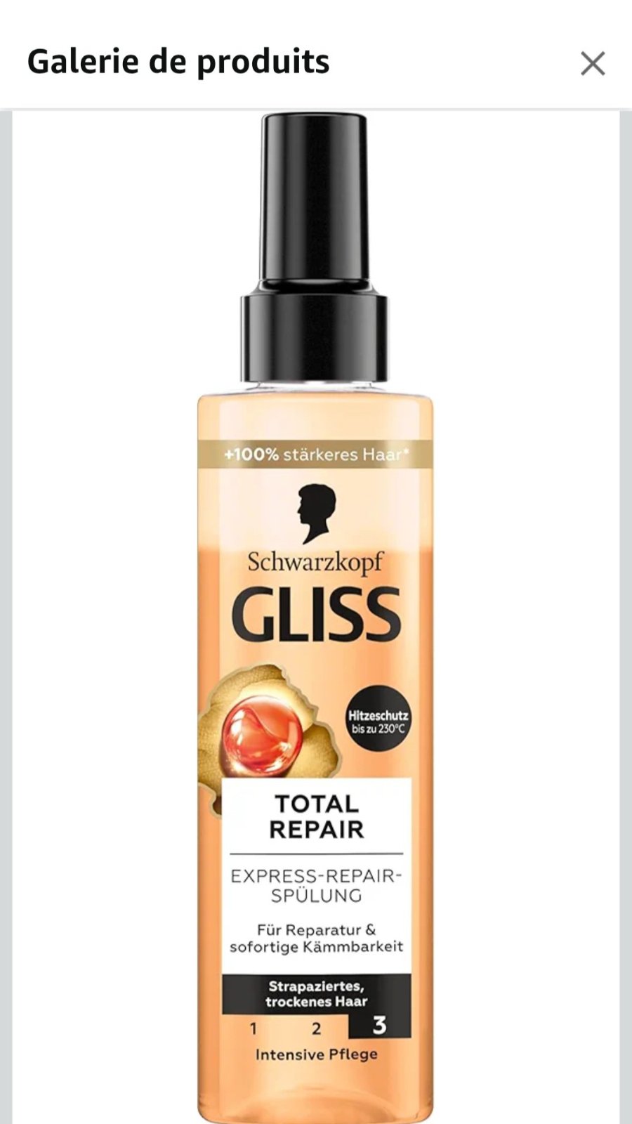 Gliss Ultimate Express Repair Spray Conditioner Importation allemagne 