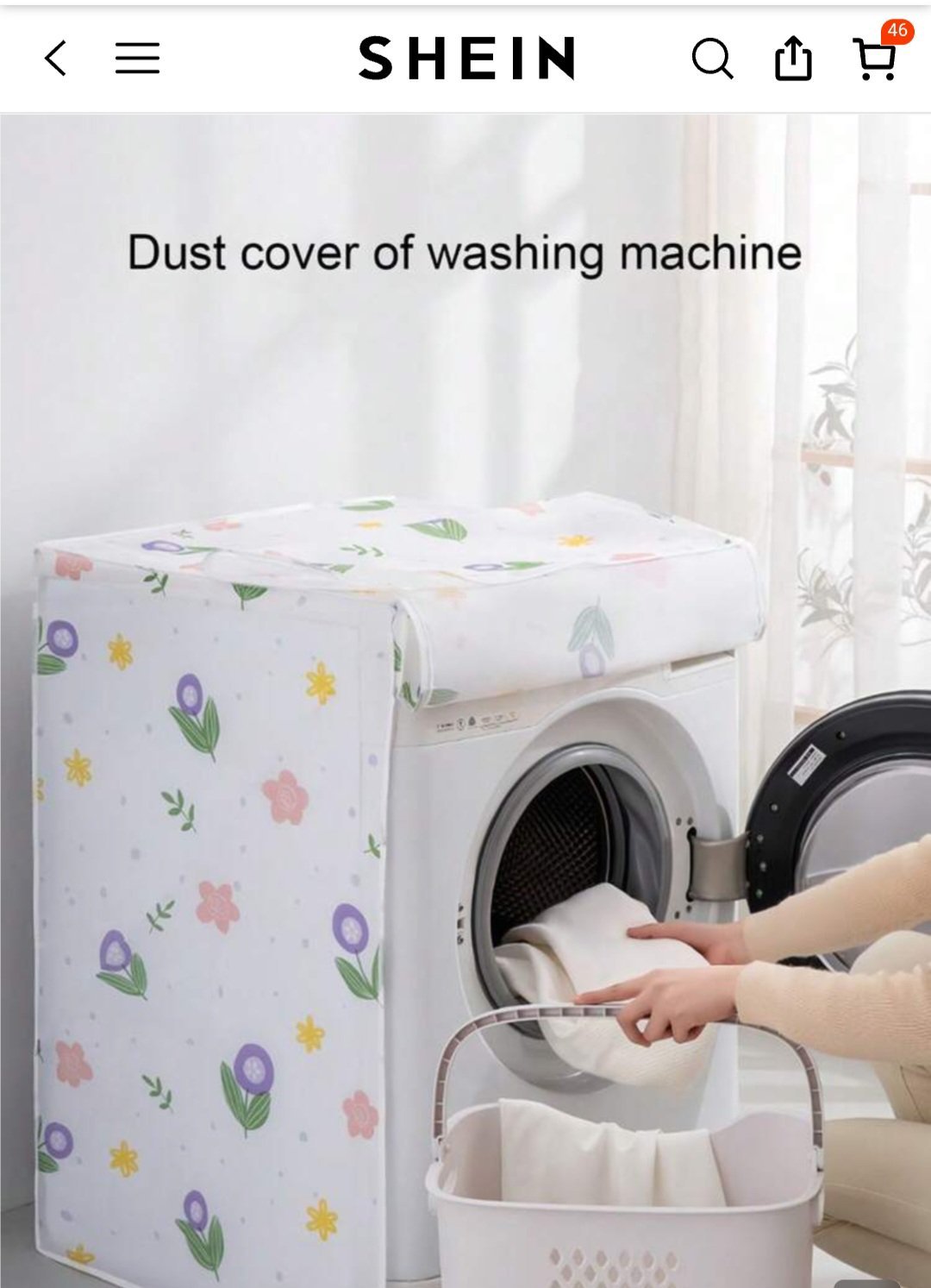 Floral Washing Machine Cover