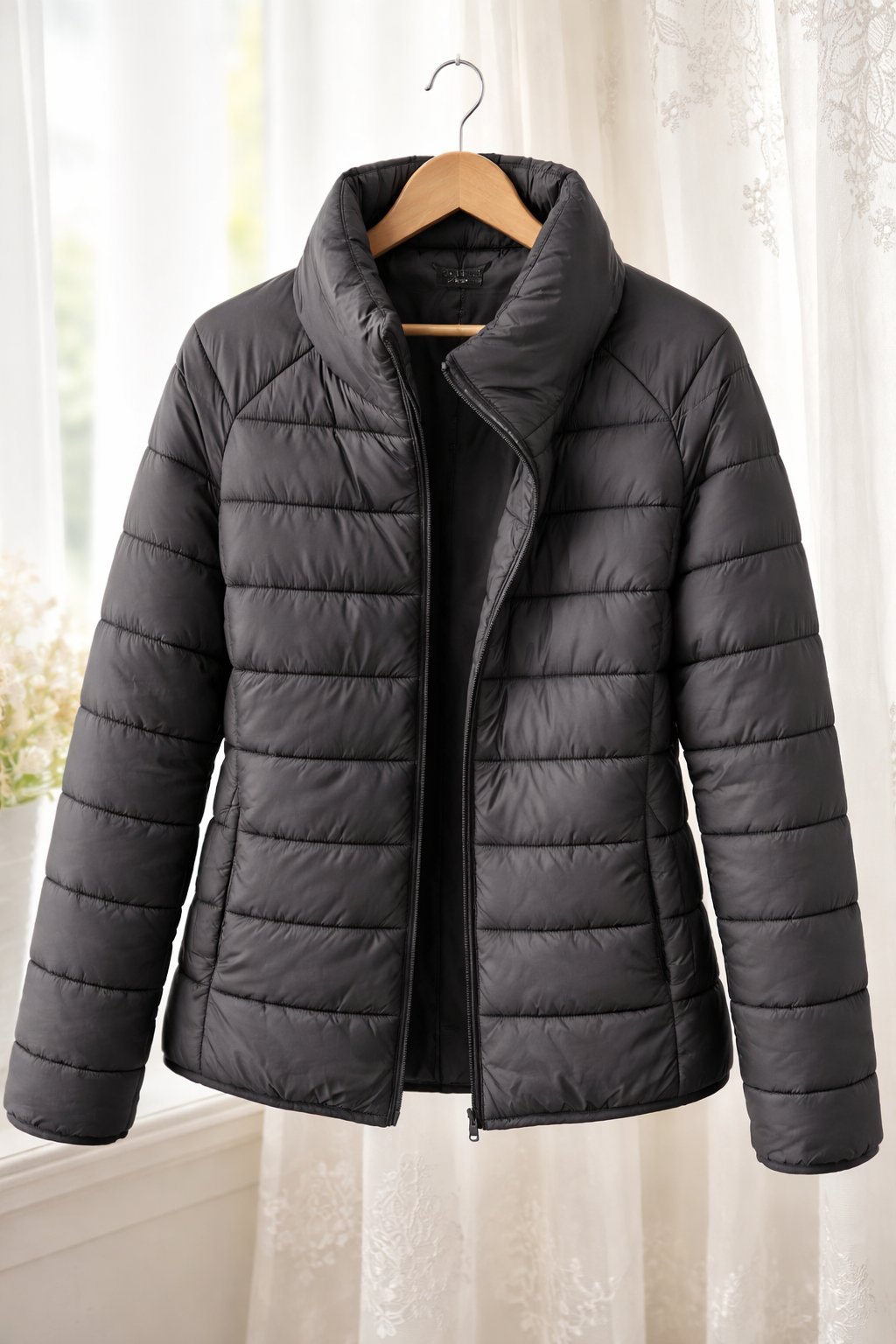 Veste matelassée gris charbon – Primark Allemagne – Taille L