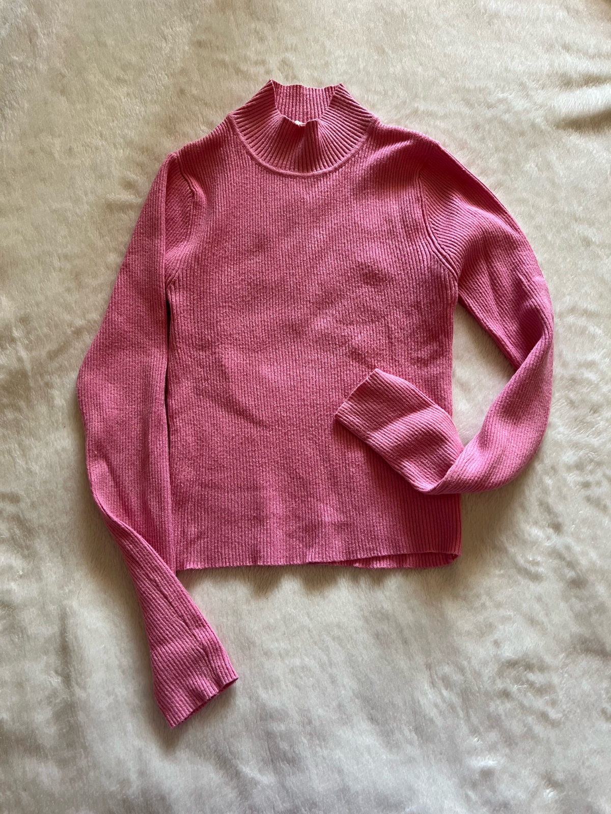 Pull en laine rose