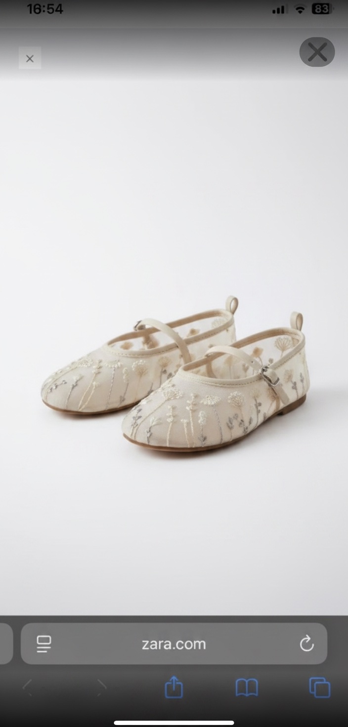Ballerine zara tendance pointure 26 neuf avec etiquette