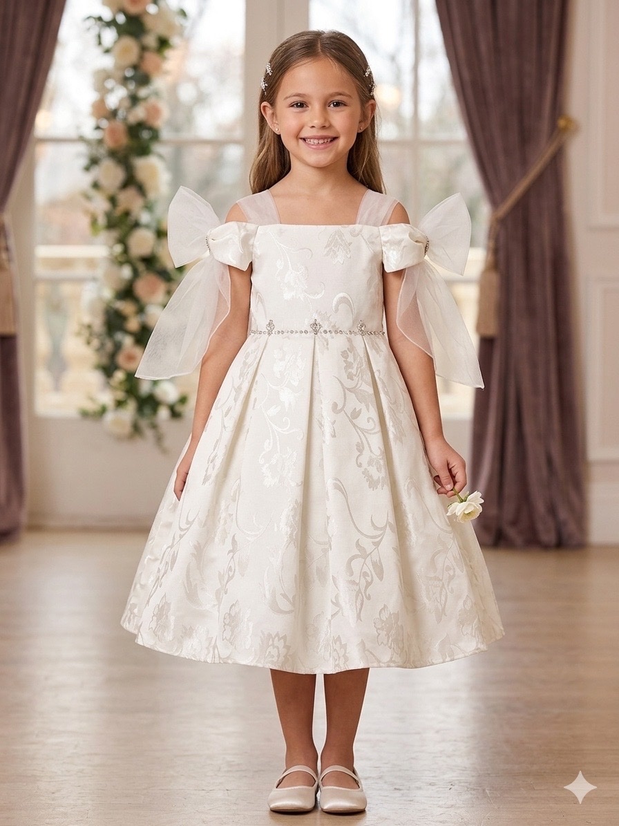 Robe blanche 3/4 ans portee une seule fois 