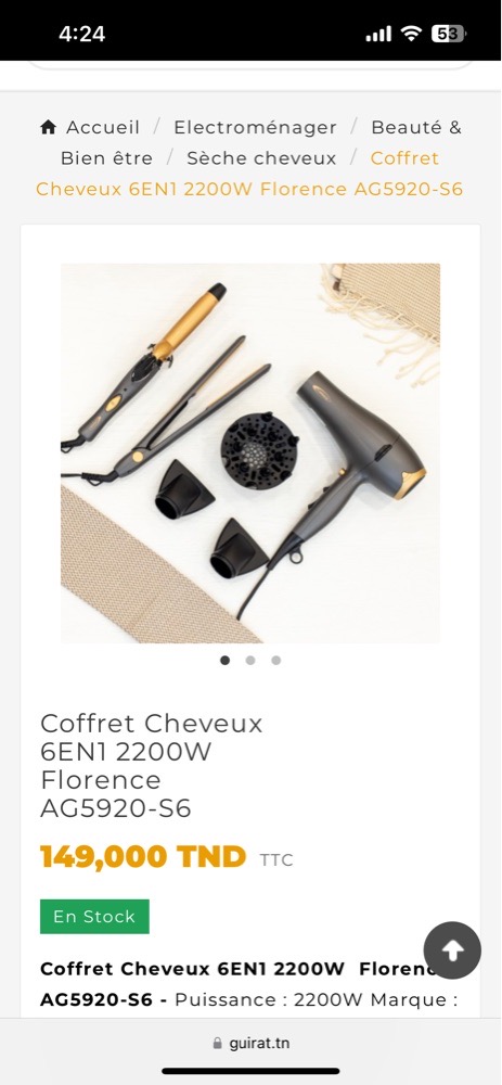 Coffret cheveux