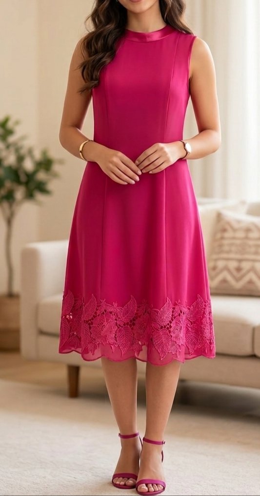 Robe rose très classe 