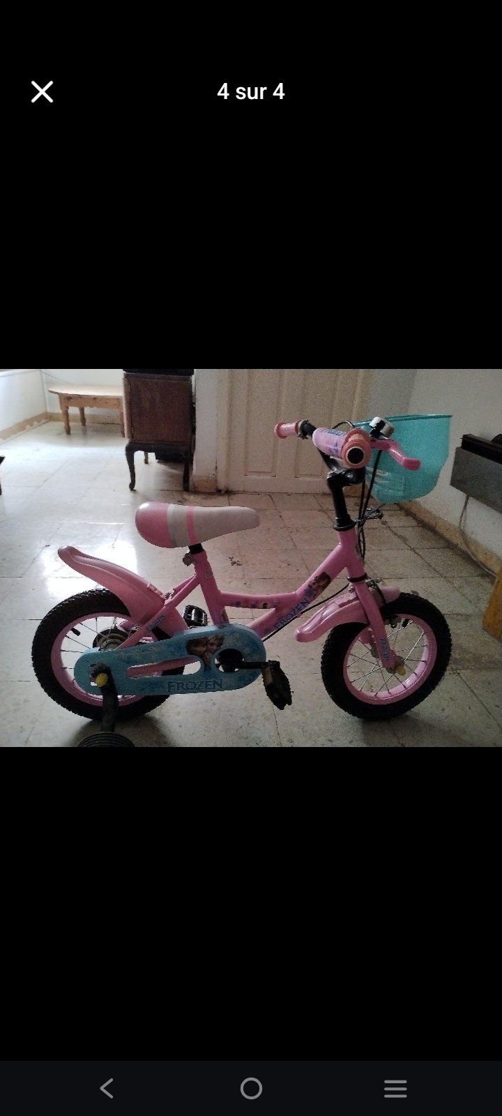 Vélo Frozen la reine des neiges (4 ans à 6 ans)