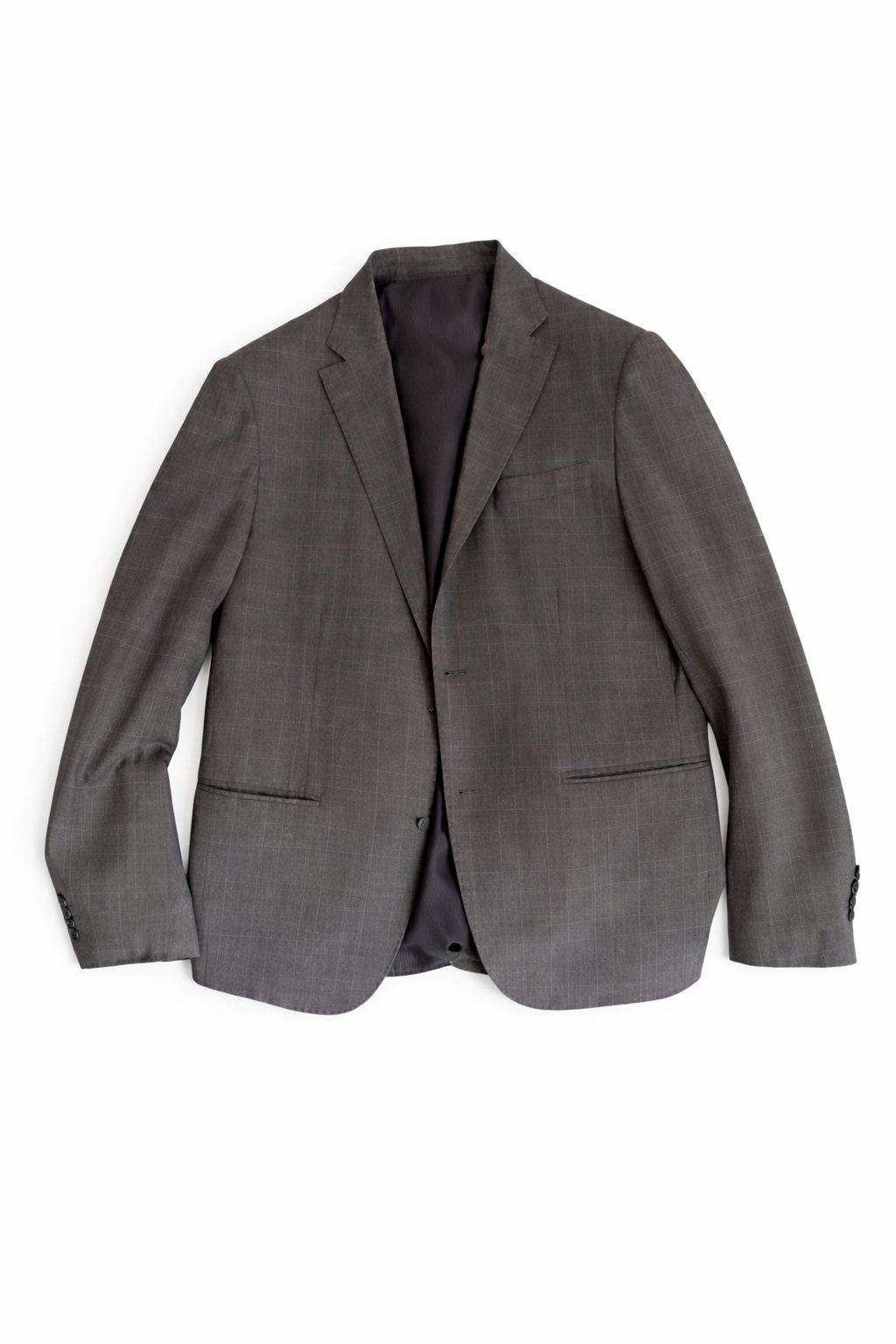 Veste de Costume Homme – Gris à Carreaux Discrets