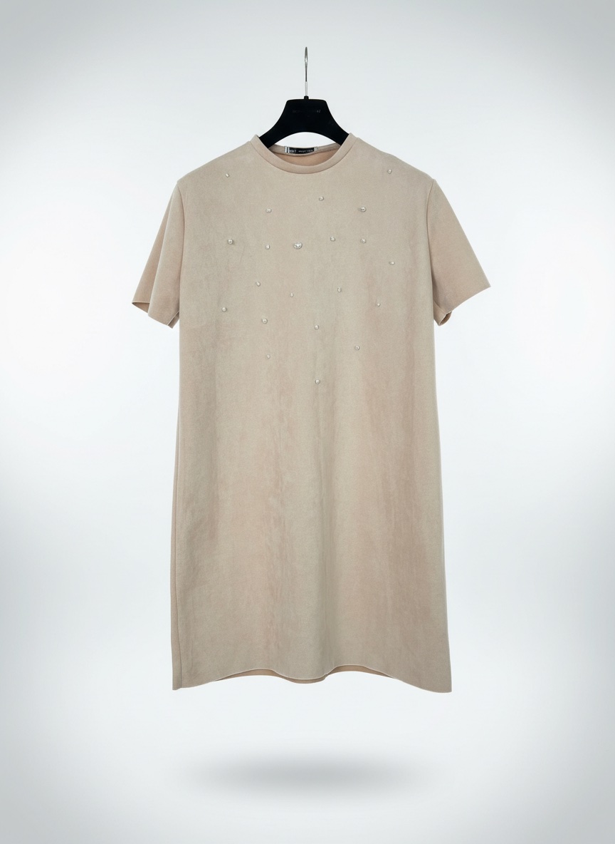 Robe daim beige 