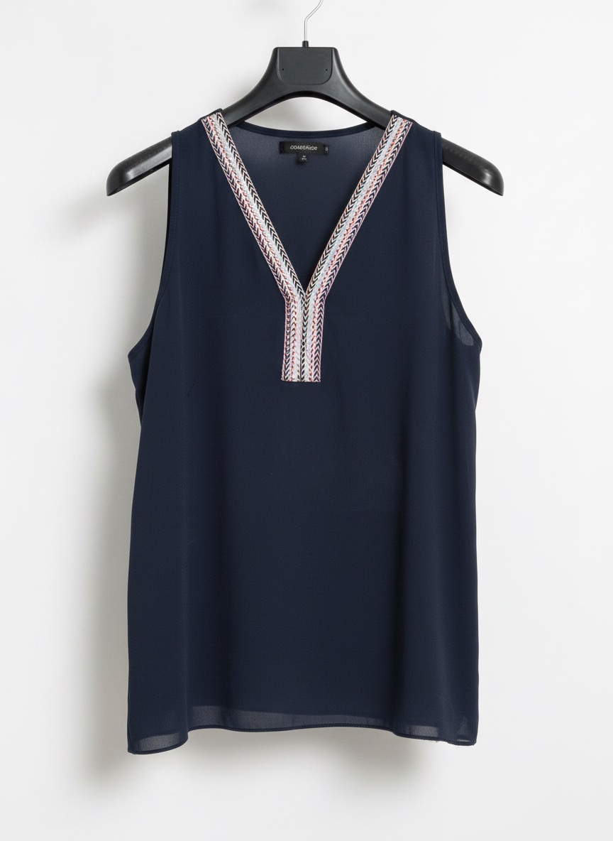 Haut bleu foncé
