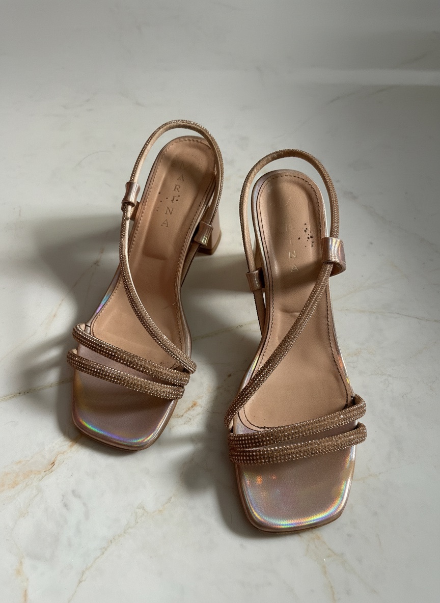 Sandales couleur rosé