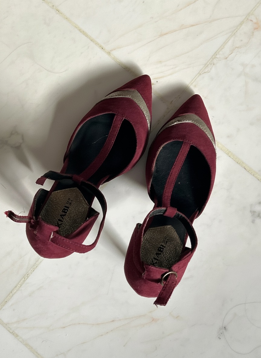 Talon kiabi bordeaux