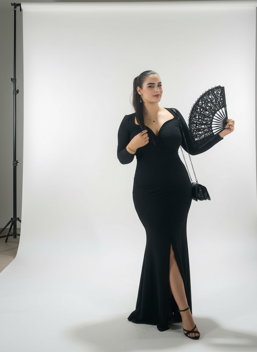Robe noir classe paietè 