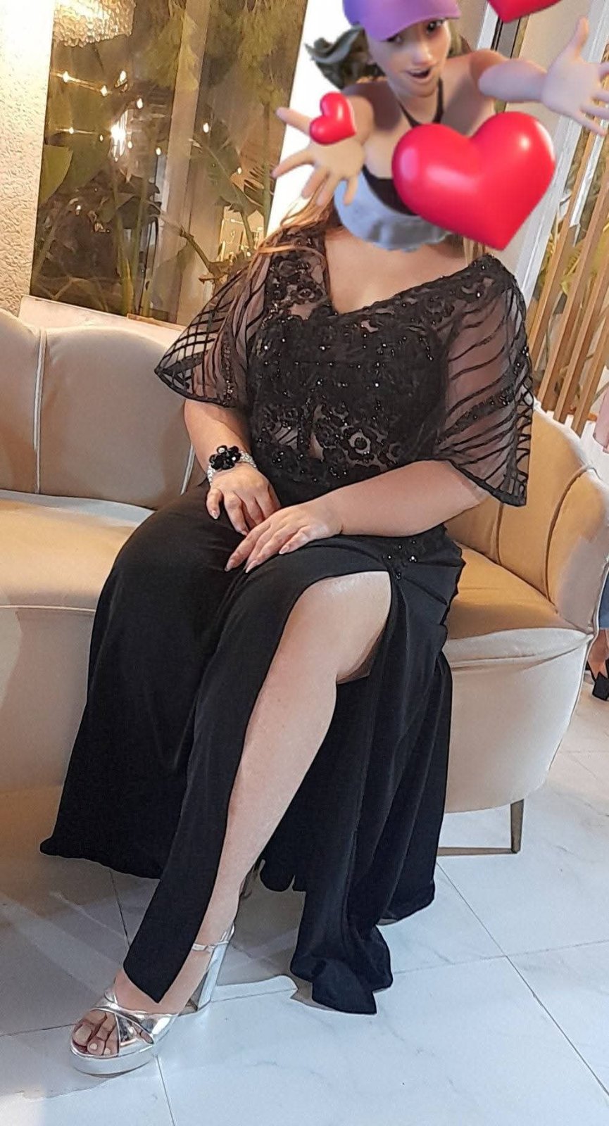 Ensemble noir pour les soirées , grand taille 