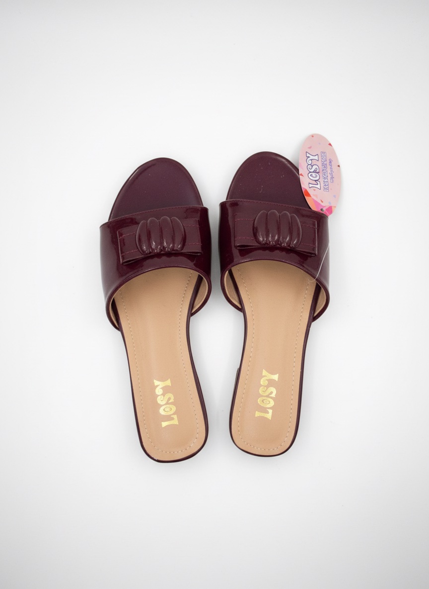 Mules Burgundy