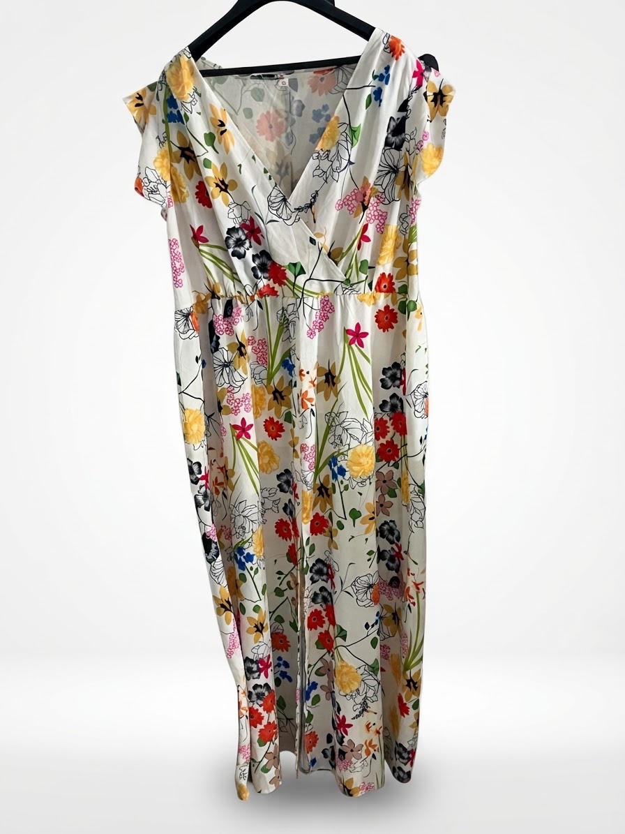 Robe longue fleurie 