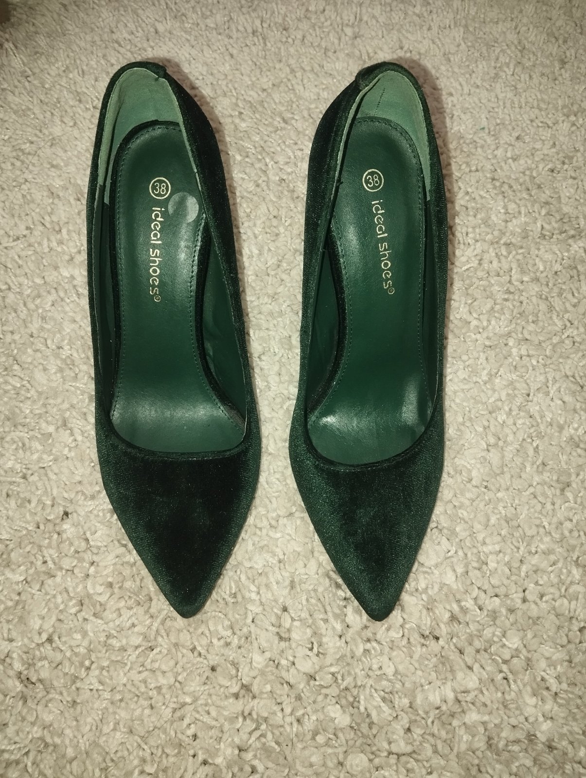 Escarpins vert sapin