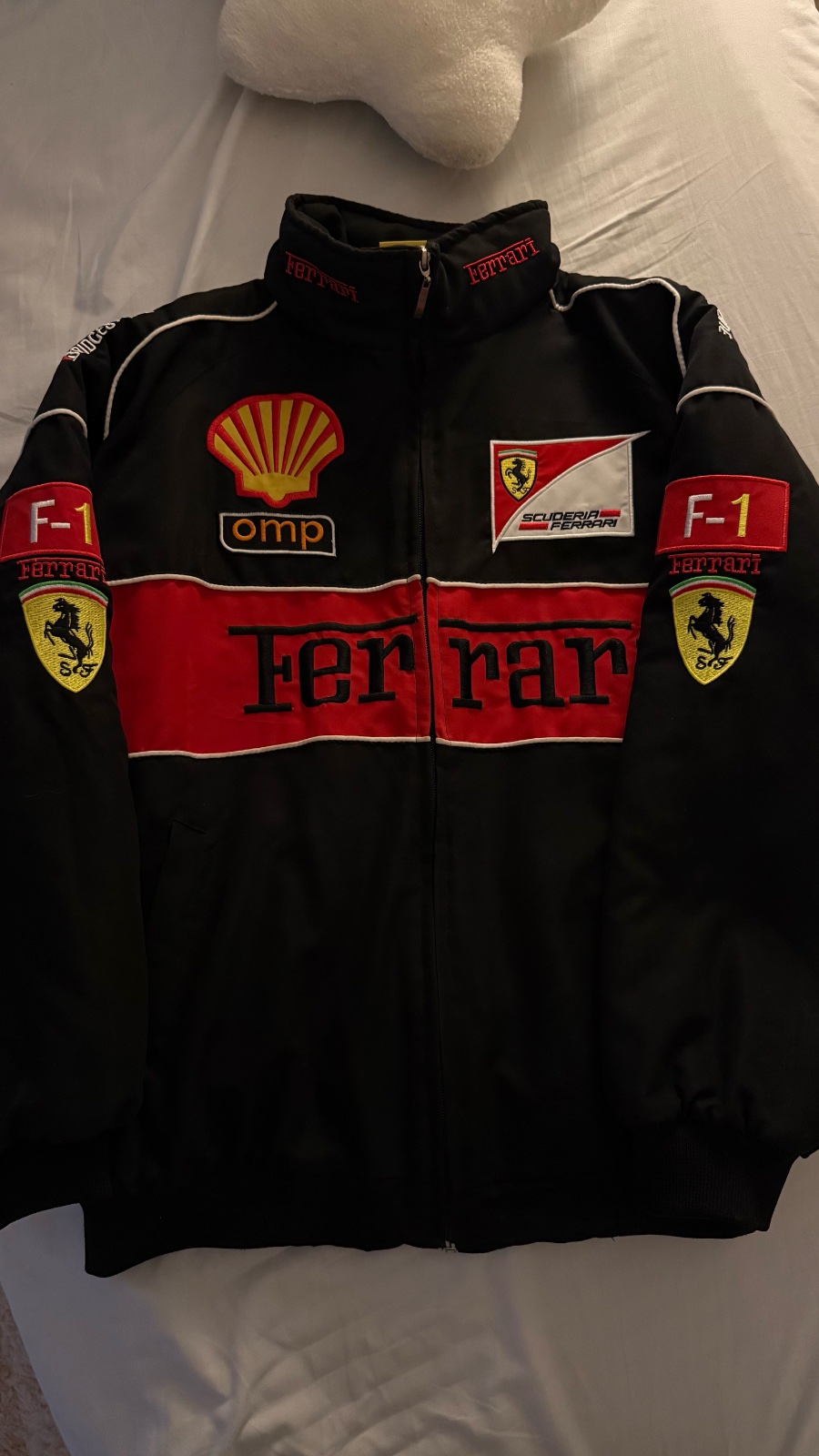 Ferrari F1 Racing Jacket – Black & Red