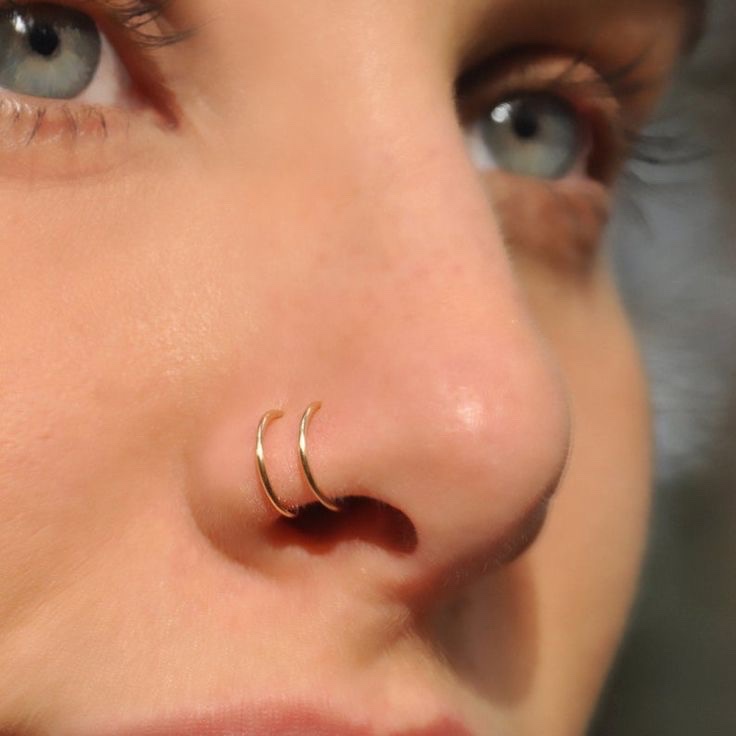 Fake nose piercing silver