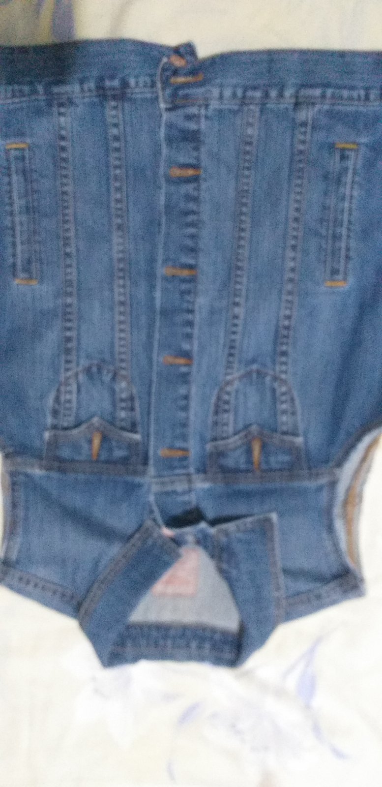 Veste djean sans manche 