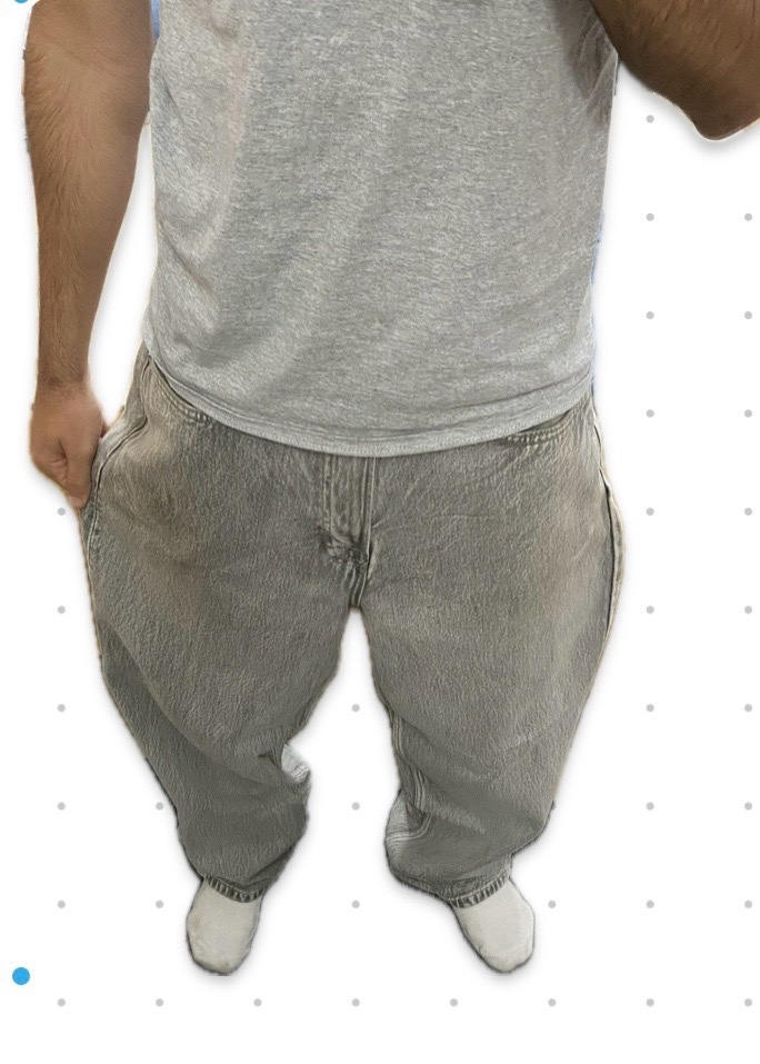 Jean baggy gris