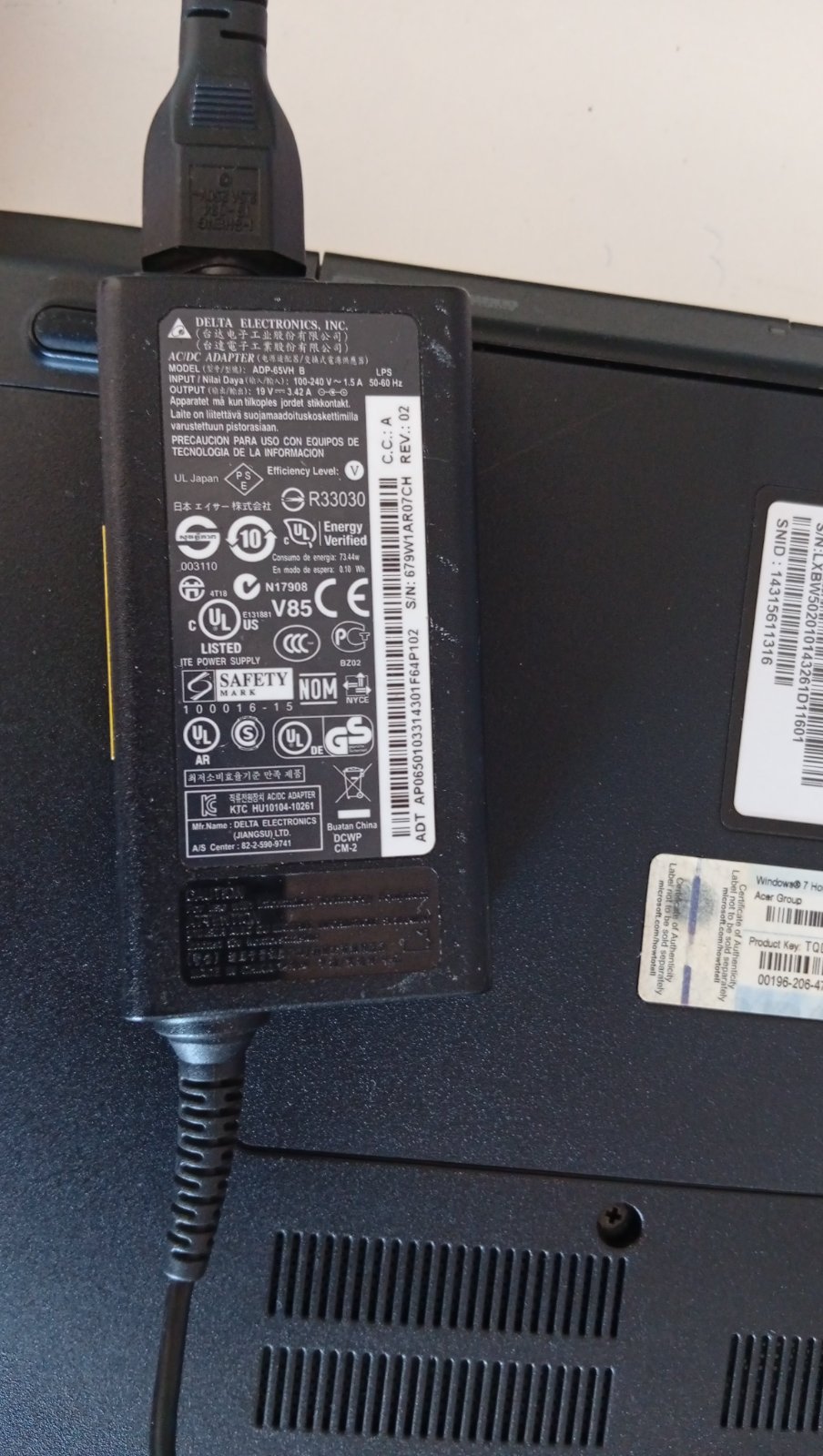 LAPTOP packard bell 17.3"
