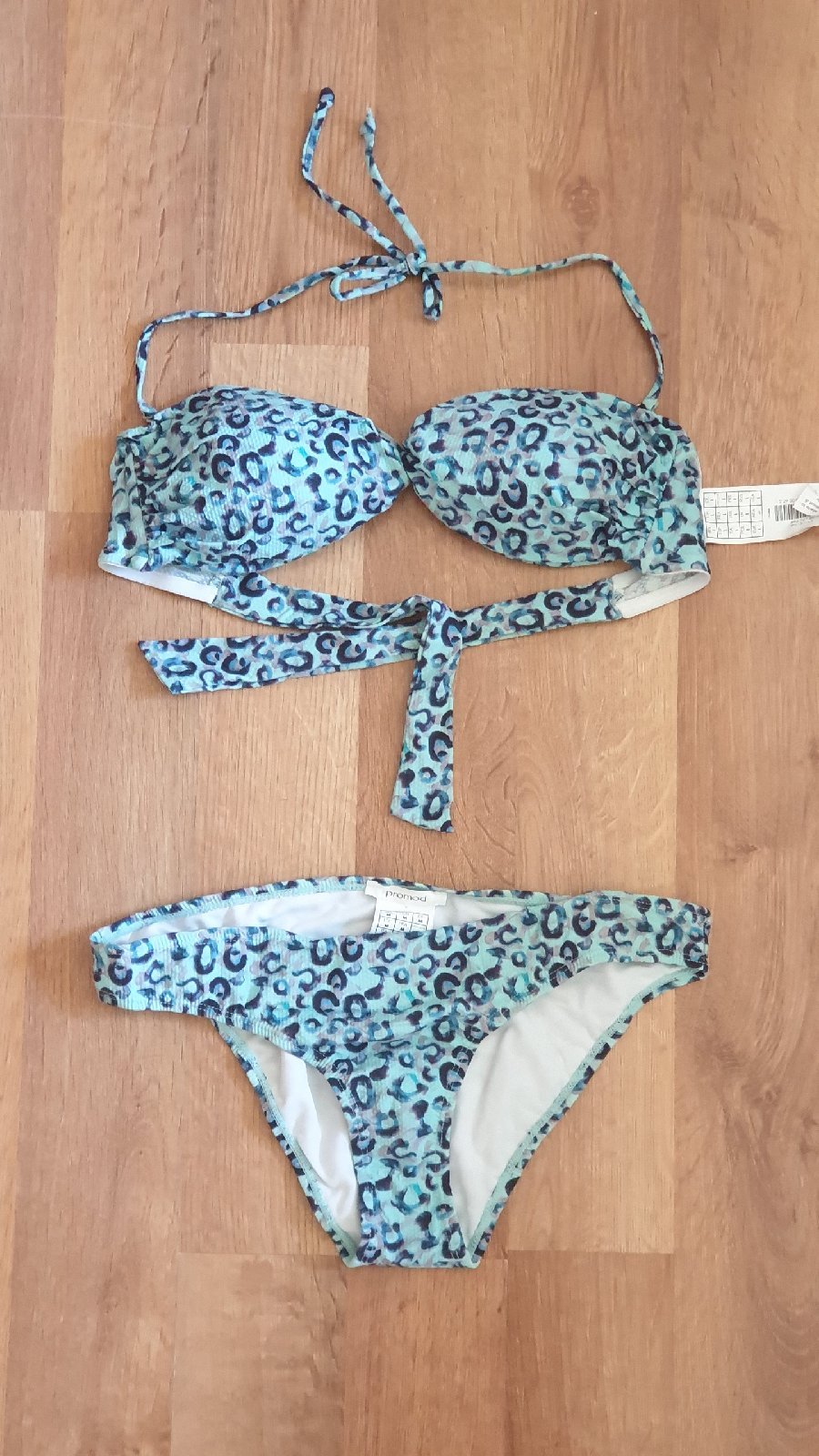 Bikini léopard turquoise