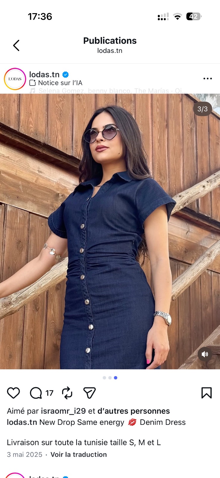 Robe denim