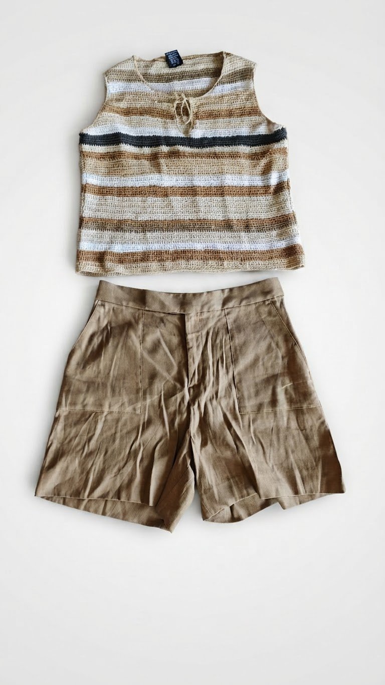 Short en lin 