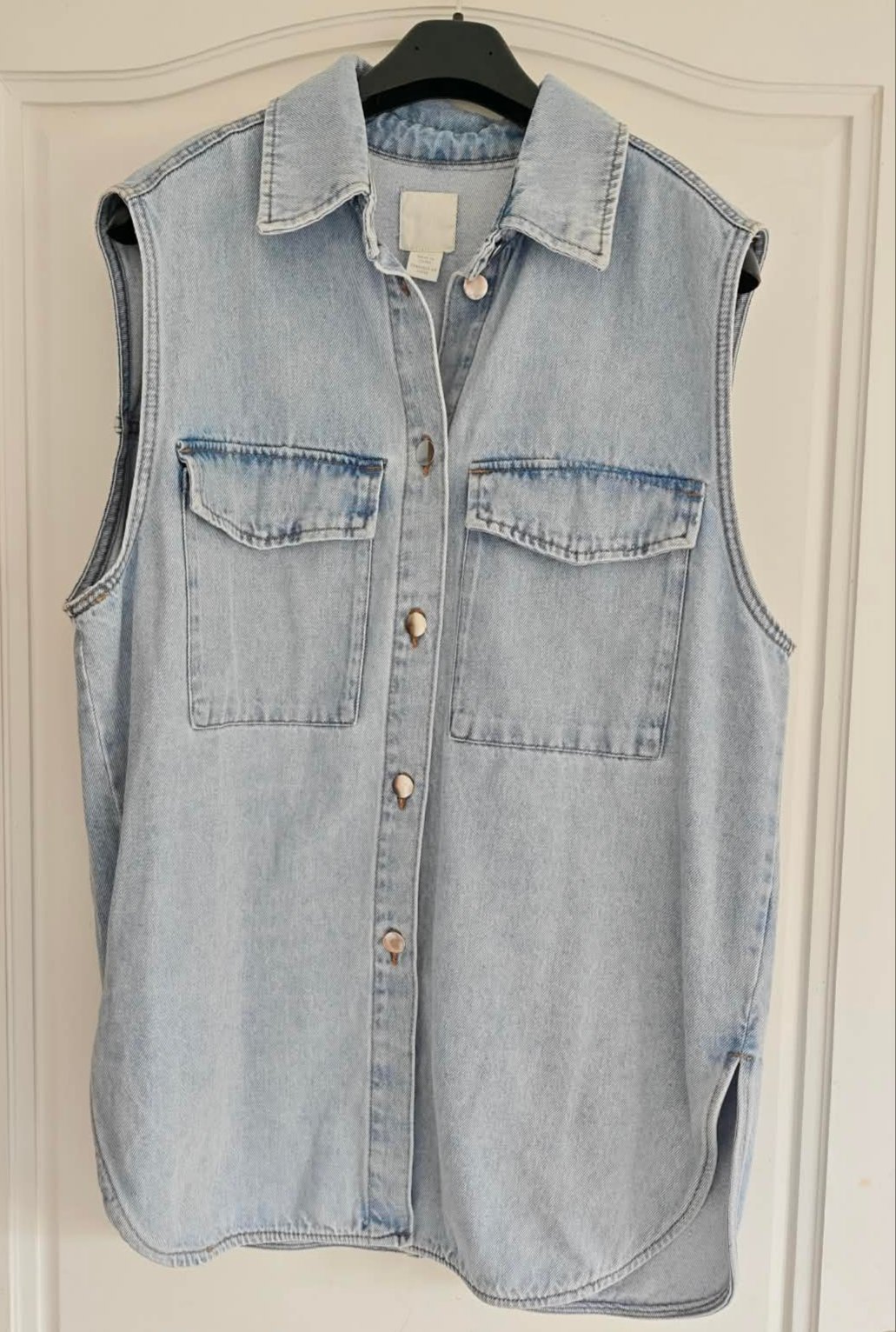 Veste jeans longue sans manches H&M en ecvellente état