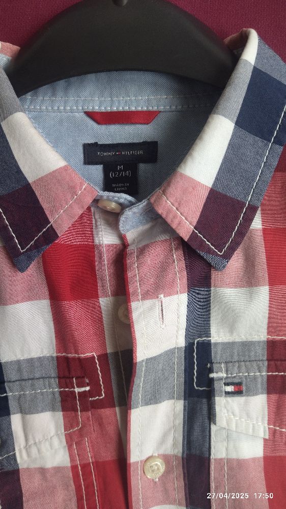 chemise garçon à carreaux Tommy Hilfiger