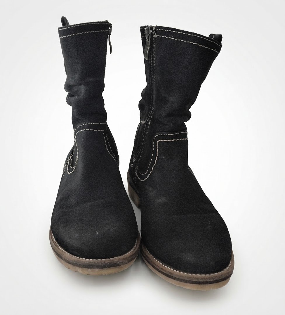 Bottine daim noir 