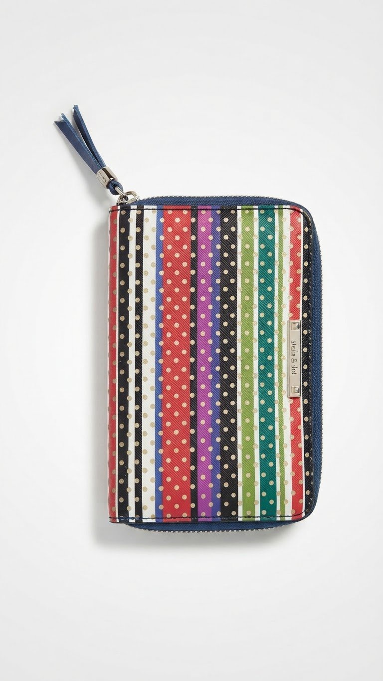 Portefeuille multicolore femme