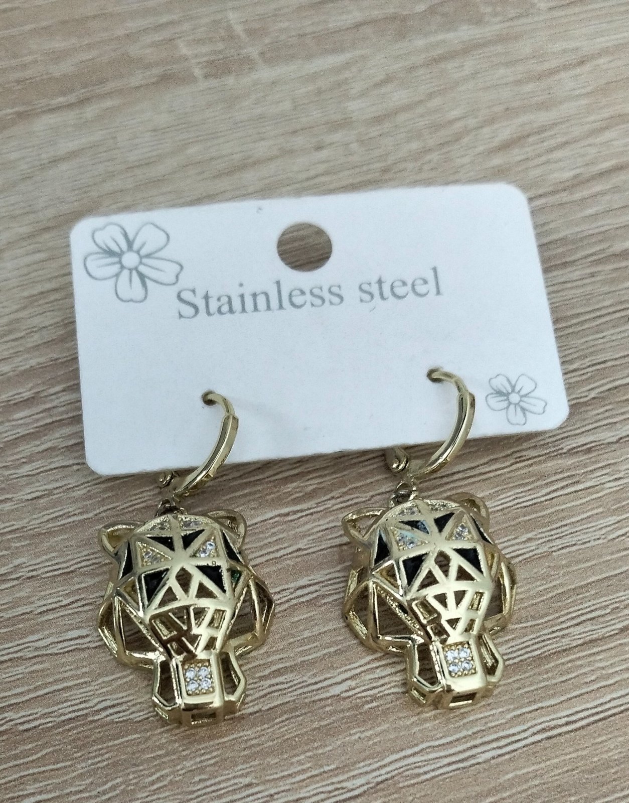 Boucles d'oreilles en acier inoxydable 
