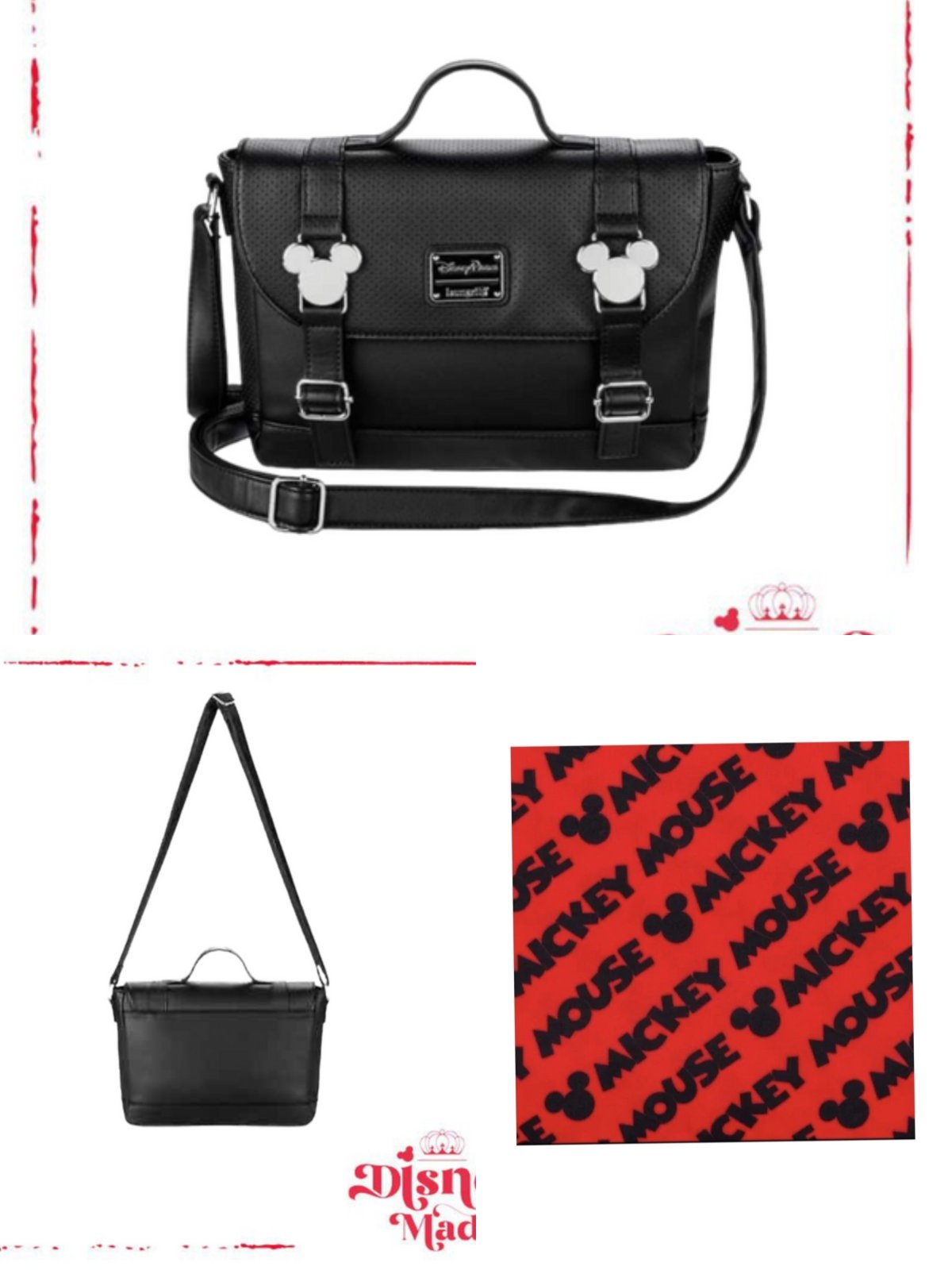 Sac noir bandoulière 