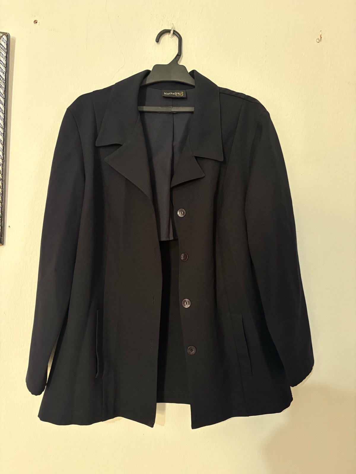 Veste-blazer chic et intemporelle Nathalie B - Bleu Marine