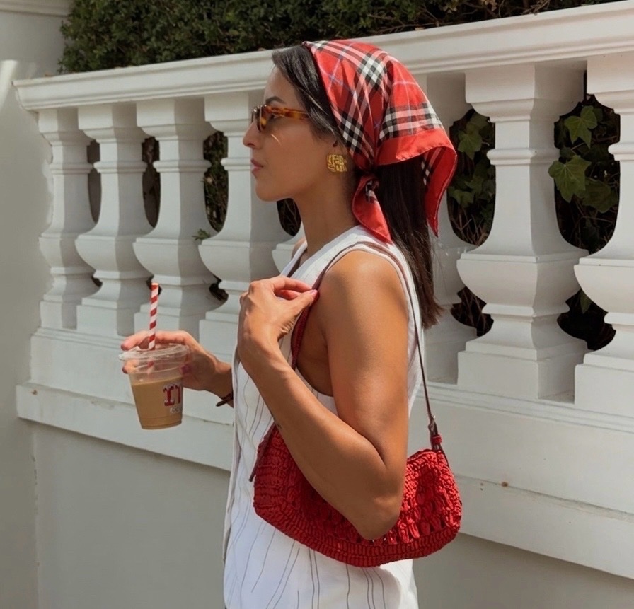 Foulard bandana en soie 