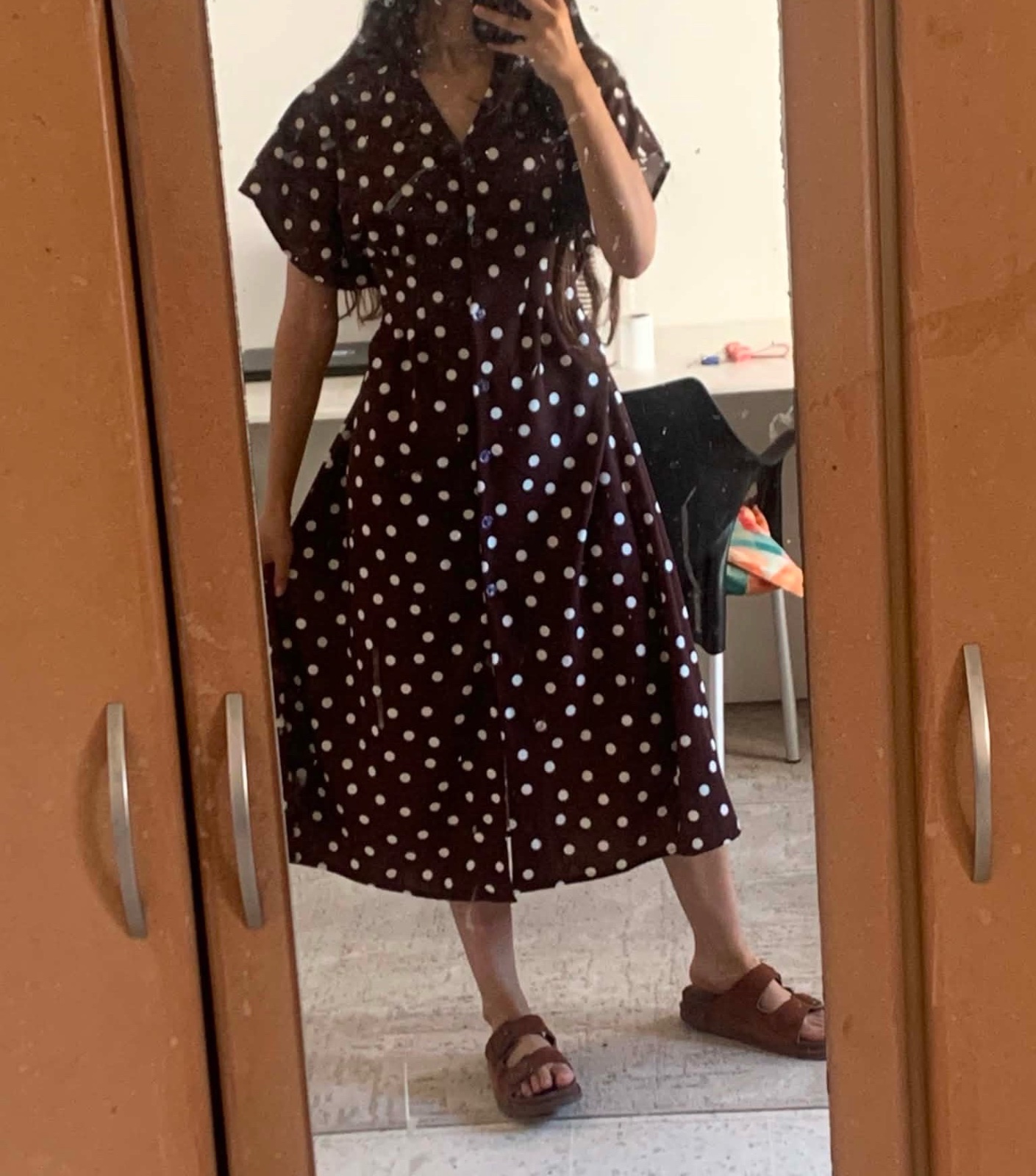 Robe marron polkadots 🤎