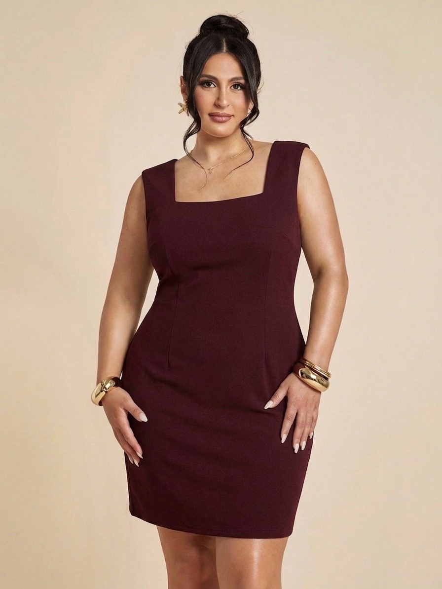 Robe bordeaux classe 🔥taille L curvy 