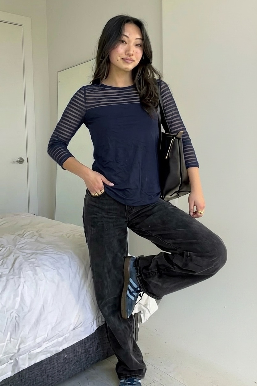 Top bleu marine 