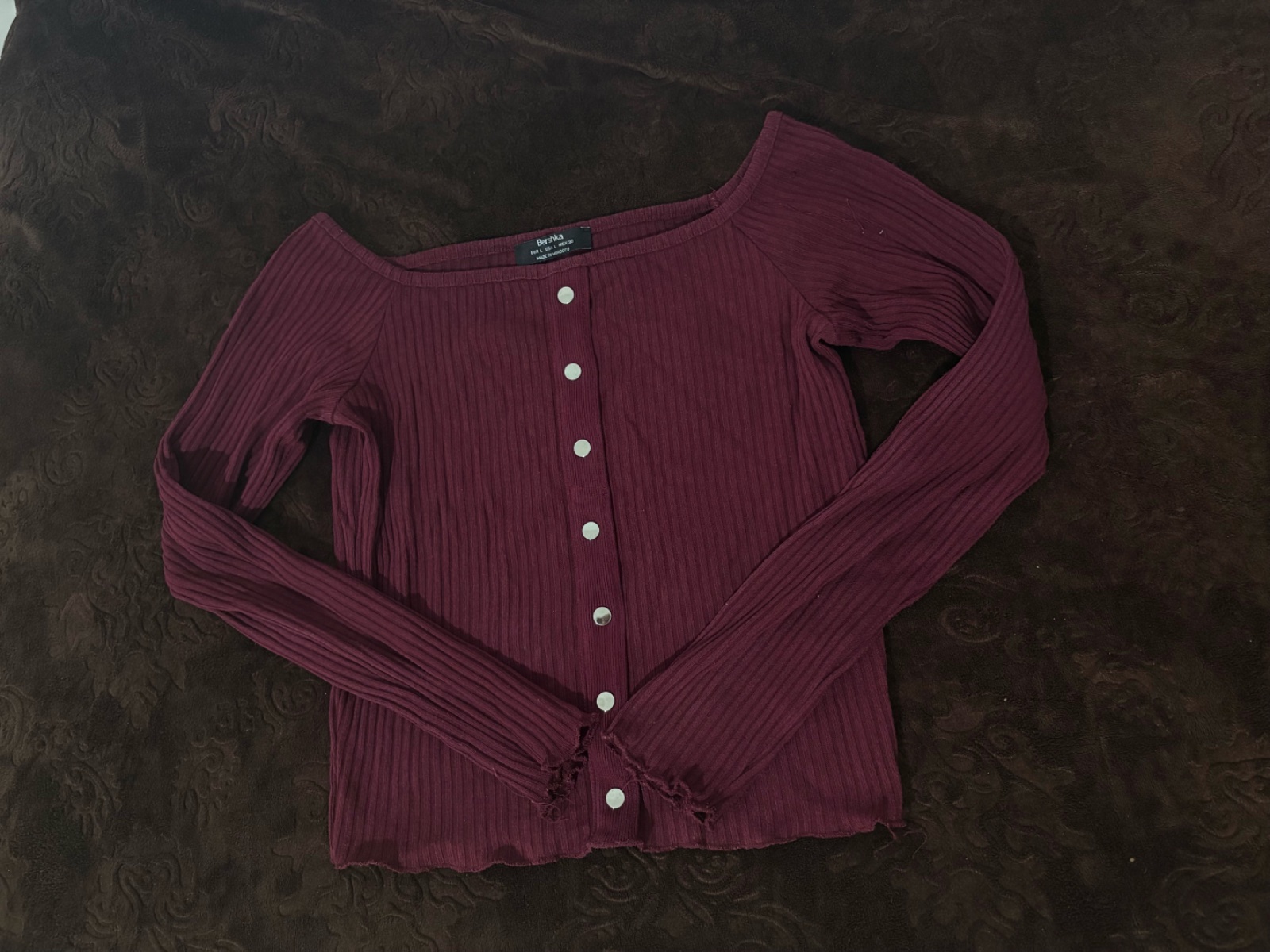 Top bordeaux Bershka ✨