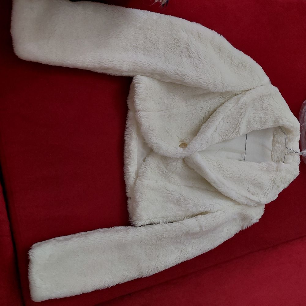 Mini veste en fourrure Blanc T36/38