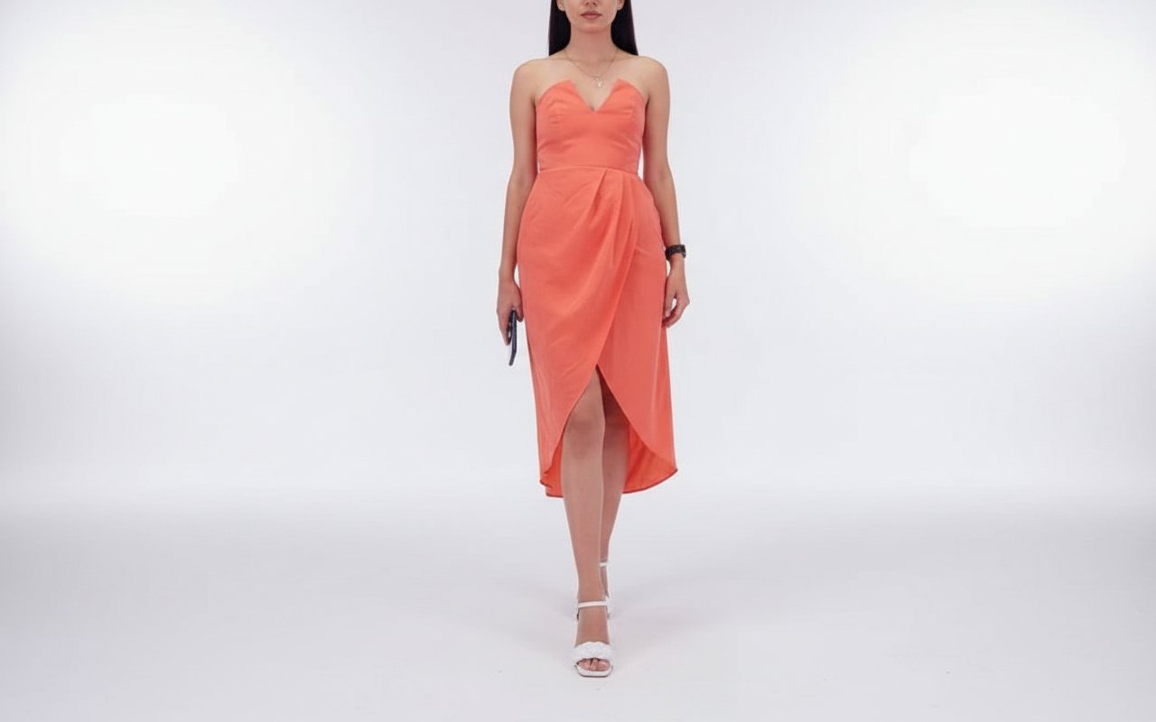 Robe sans brettelle taille 34 de la marque hm