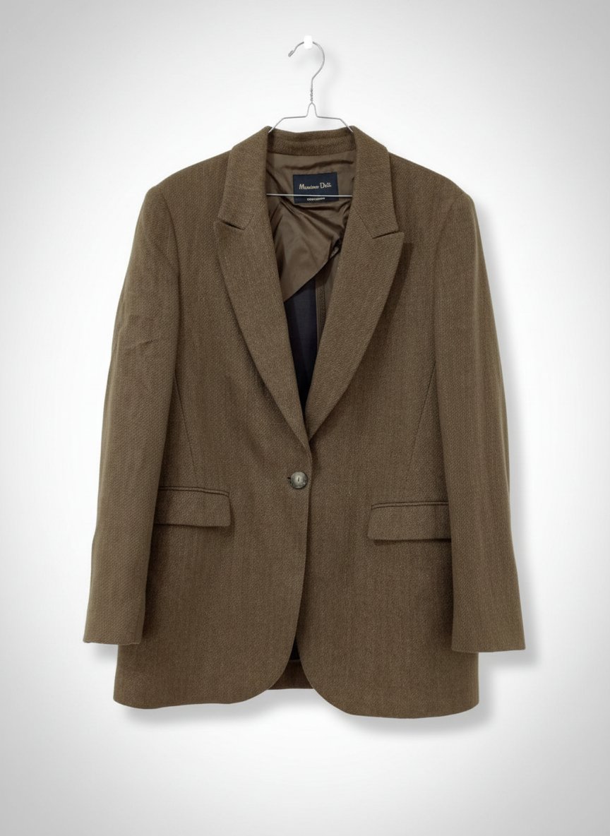Blazer chic – Vert militaire – Porté très peu de fois