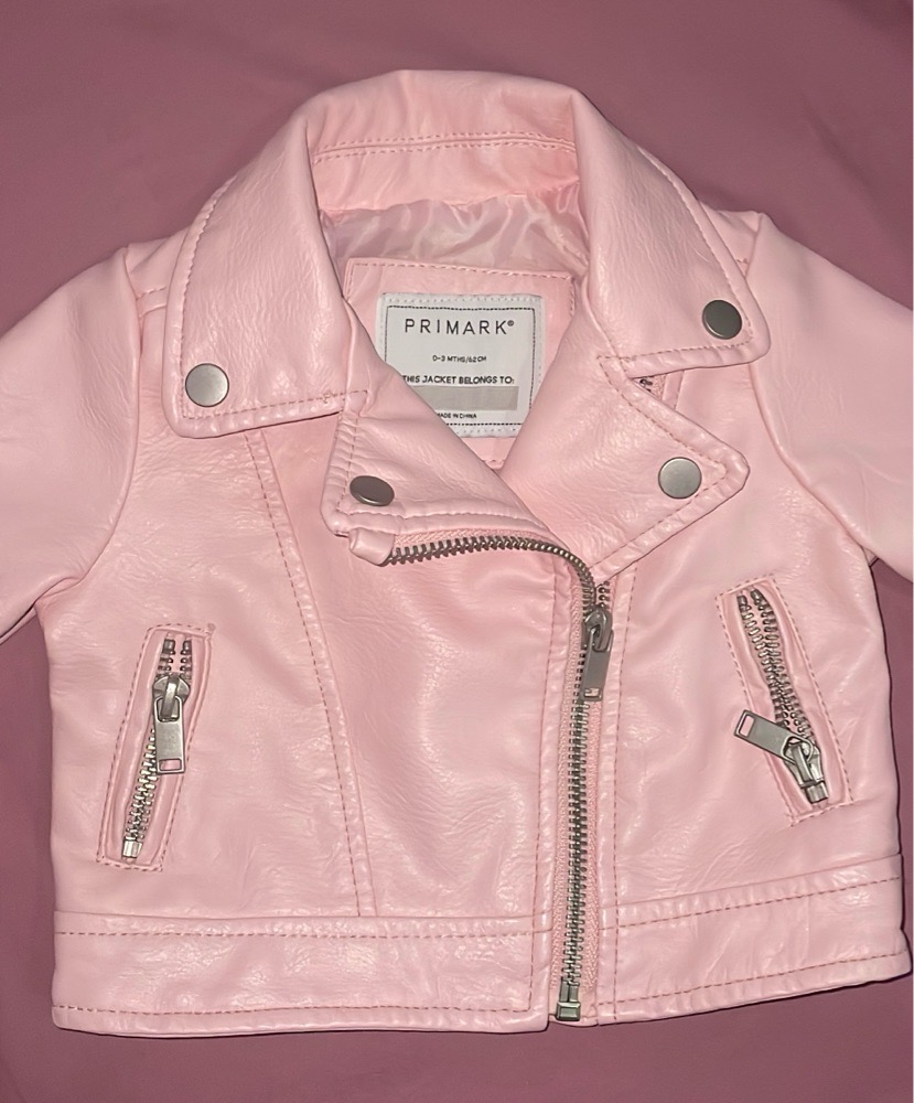 Veste en cuir rose 🥋