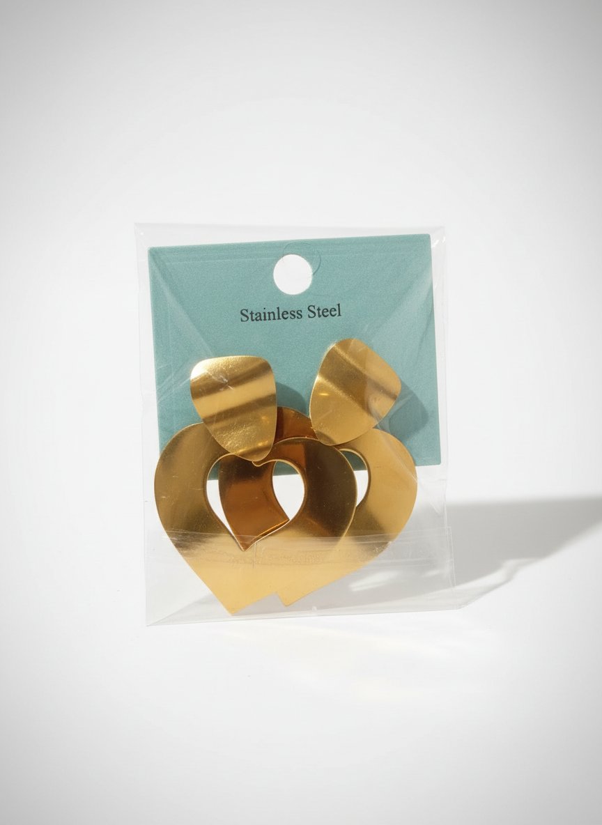 Boucles d'oreilles coeur 