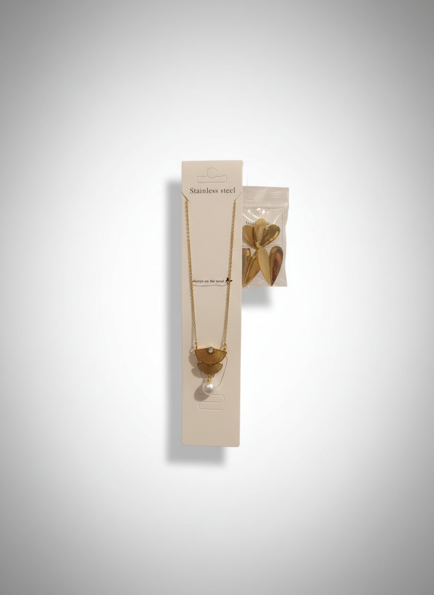 Collier doré stainless steel