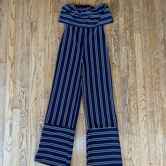 Combinaison rayure bleu marine 