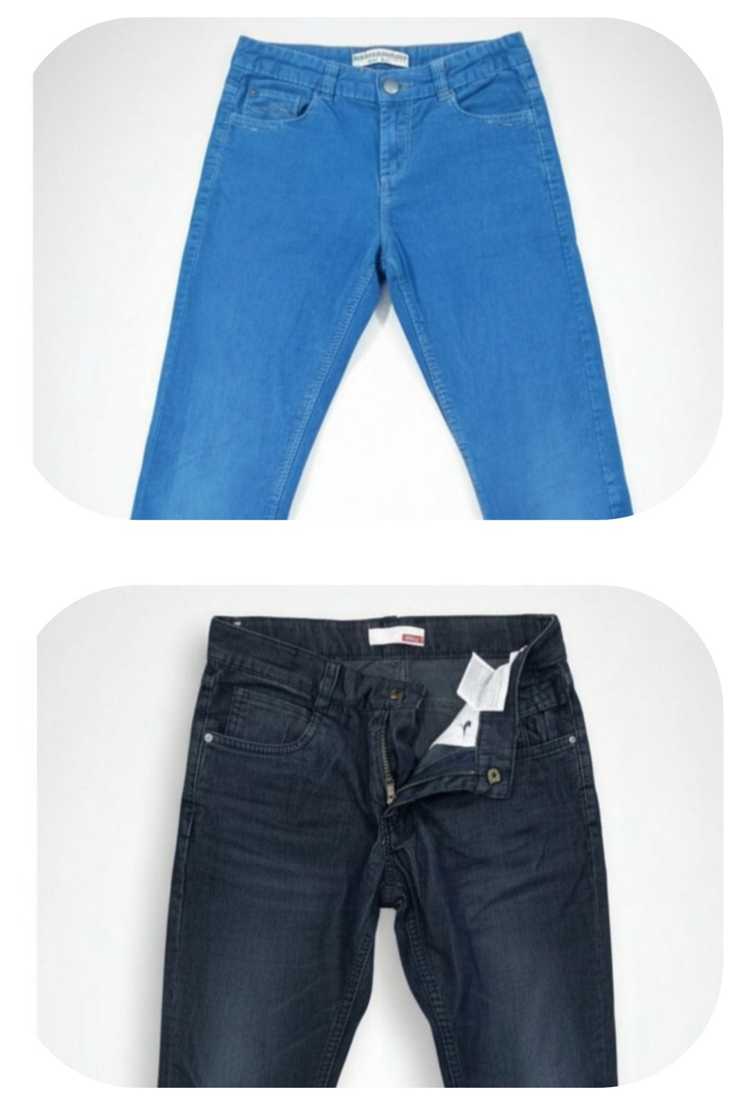 Lot de 2 pantalons velours 8 ans et plus avec 2 sweats offerts.