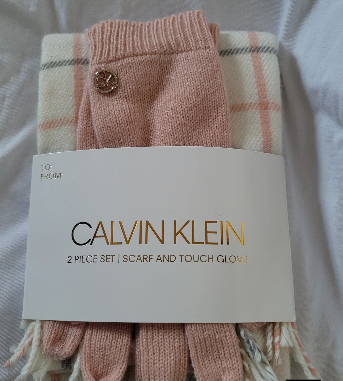 Écharpe et gants calvin klein authentique 
